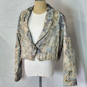 Rhonda Stark Elegant Women's Abstract Patterned Blazer